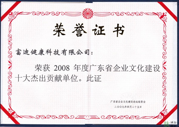 富迪爱游戏的荣誉证书一览
