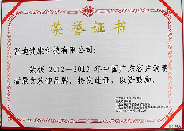 富迪爱游戏的荣誉证书一览