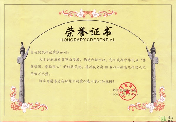 富迪爱游戏的荣誉证书一览