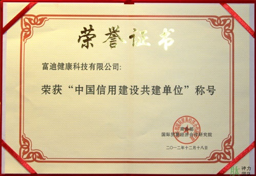 富迪爱游戏的荣誉证书一览
