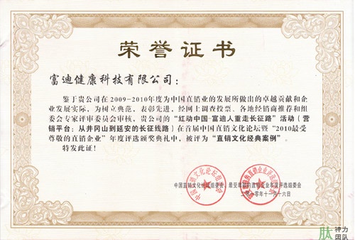 富迪爱游戏的荣誉证书一览